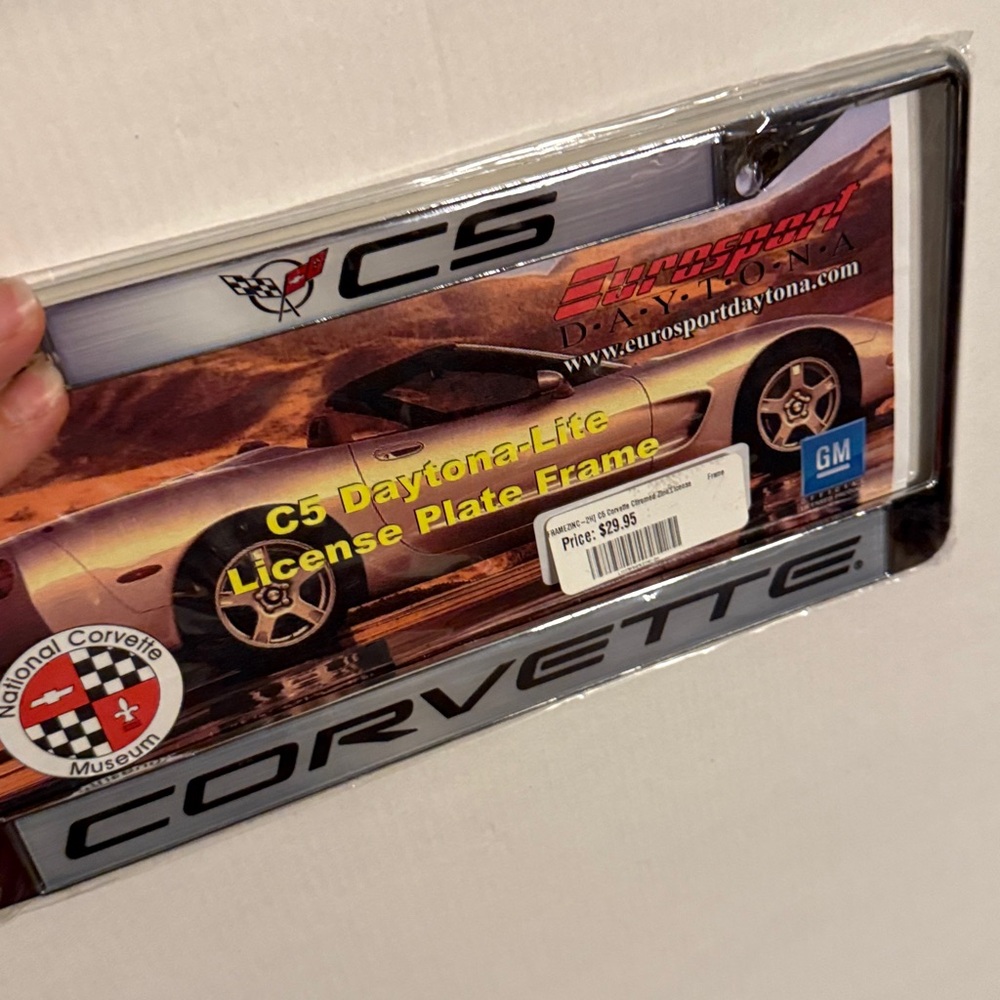 C5 Corvette Chromed License Plate Frame